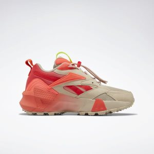 Reebok Aztrek Double Mix Trail Turnschuhe Damen - Rot/HellGrün - DE 296-NFO